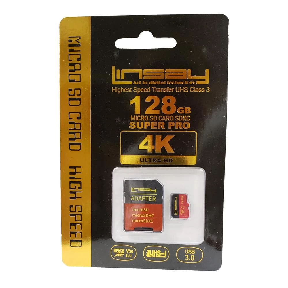 High Speed Micro SD Card 128GB V30 4K ULTRA HD by LINSAY 4 High Speed Micro SD Card 128GB V30 4K ULTRA HD by LINSAY - Image 2