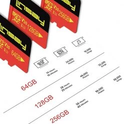 High Speed Micro SD Card 256GB V30 4K ULTRA HD by LINSAY 7 High Speed Micro SD Card 256GB V30 4K ULTRA HD by LINSAY -Cheap parkworld Store black linsay structured media accessories l 256gmsd 4f 1000