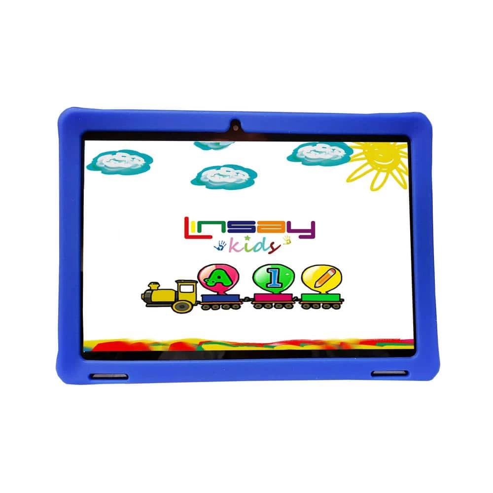 10.1 in. 1280x800 IPS 2GB RAM 32GB Storage Android 12 Tablet with Blue Kids Defender Case by LINSAY 3 10.1 in. 1280x800 IPS 2GB RAM 32GB Storage Android 12 Tablet with Blue Kids Defender Case by LINSAY