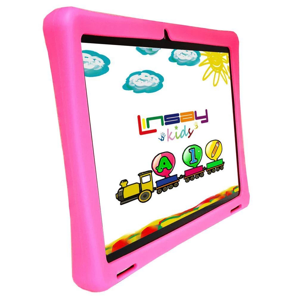 10.1 in. 1280x800 IPS 2GB RAM 32GB Storage Android 12 Tablet with Pink Kids Defender Case by LINSAY 4 10.1 in. 1280x800 IPS 2GB RAM 32GB Storage Android 12 Tablet with Pink Kids Defender Case by LINSAY - Image 2