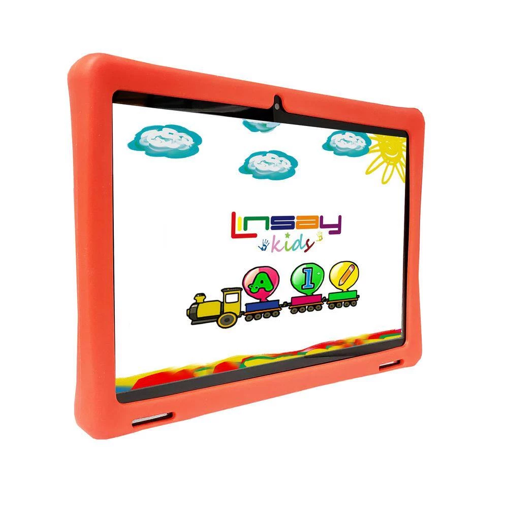 10.1 in. 1280x800 IPS 2GB RAM 32GB Storage Android 12 Tablet with Red Kids Defender Case by LINSAY 4 10.1 in. 1280x800 IPS 2GB RAM 32GB Storage Android 12 Tablet with Red Kids Defender Case by LINSAY - Image 2