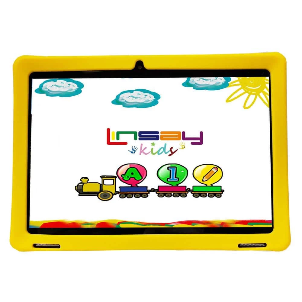 10.1 in. 1280x800 IPS 2GB RAM 32GB Storage Android 12 Tablet with Yellow Kids Defender Case by LINSAY 3 10.1 in. 1280x800 IPS 2GB RAM 32GB Storage Android 12 Tablet with Yellow Kids Defender Case by LINSAY