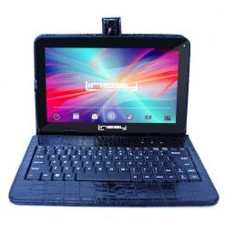 10.1 in. 2GB RAM 32GB Android 12 Quad Core Tablet with Black Crocodile Keyboard by LINSAY