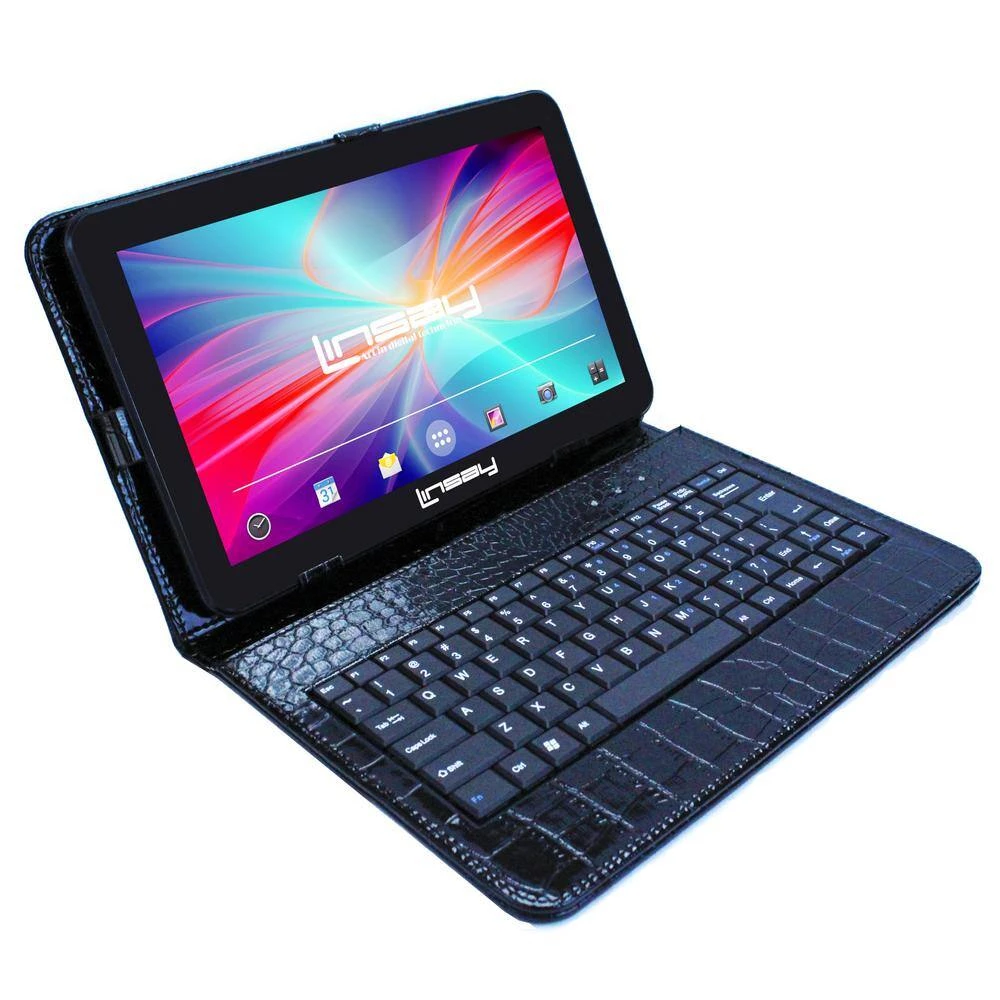 10.1 in. 2GB RAM 32GB Android 12 Quad Core Tablet with Black Crocodile Keyboard by LINSAY 4 10.1 in. 2GB RAM 32GB Android 12 Quad Core Tablet with Black Crocodile Keyboard by LINSAY - Image 2
