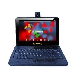 10.1 in. 1280x800 IPS 2GB RAM 32GB Android 12 Tablet with Black Crocodile Keyboard by LINSAY