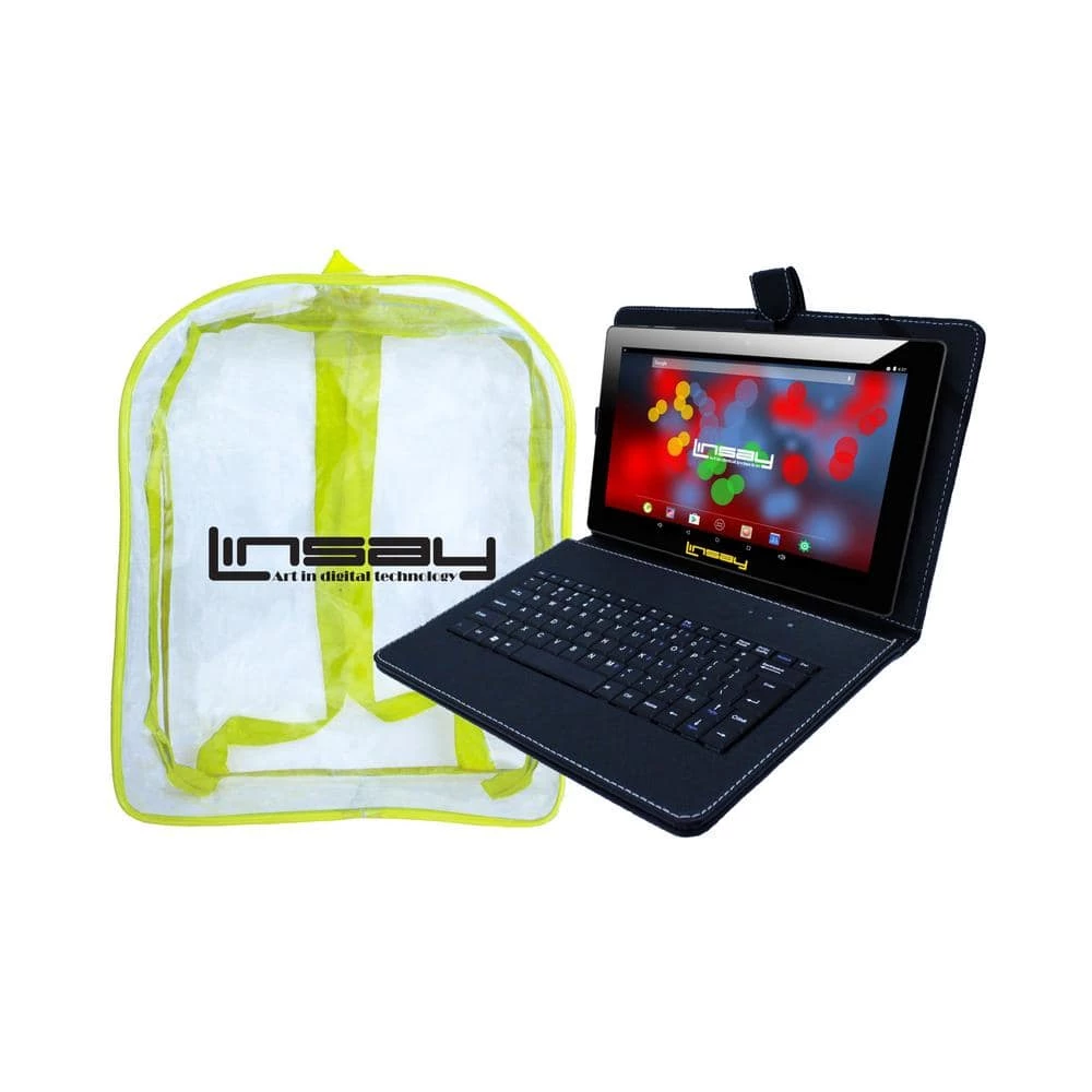 10.1 in. 1280x800 IPS 2GB RAM 32GB Android 12 Tablet with Black Keyboard and Backpack by LINSAY 3 10.1 in. 1280x800 IPS 2GB RAM 32GB Android 12 Tablet with Black Keyboard and Backpack by LINSAY