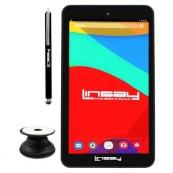 7 in. Quad Core 2GB RAM 32GB Storage Android 12 Tablet with Pop Holder and Pen Stylus by LINSAY