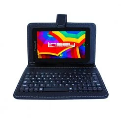 7 in. 2GB RAM 32GB Android 12 Quad Core Tablet with Black Keyboard by LINSAY