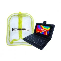 7 in. 2GB RAM 32GB Android 12 Quad Core Tablet with Black Keyboard and Backpack by LINSAY