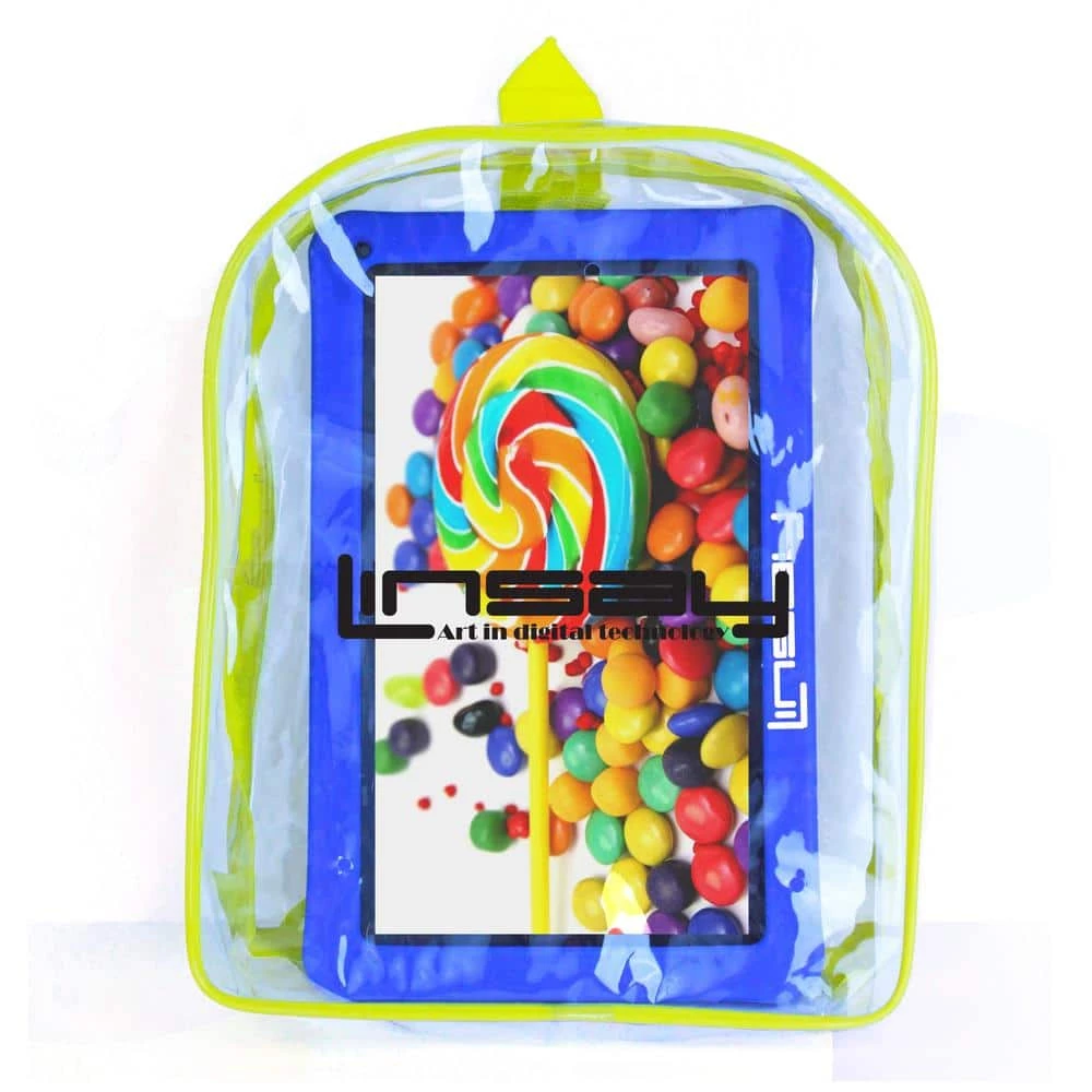 10.1 in. 2GB RAM 32GB Android 12 Quad Core Tablet with Blue Kids Defender Case and Backpack by LINSAY 3 10.1 in. 2GB RAM 32GB Android 12 Quad Core Tablet with Blue Kids Defender Case and Backpack by LINSAY