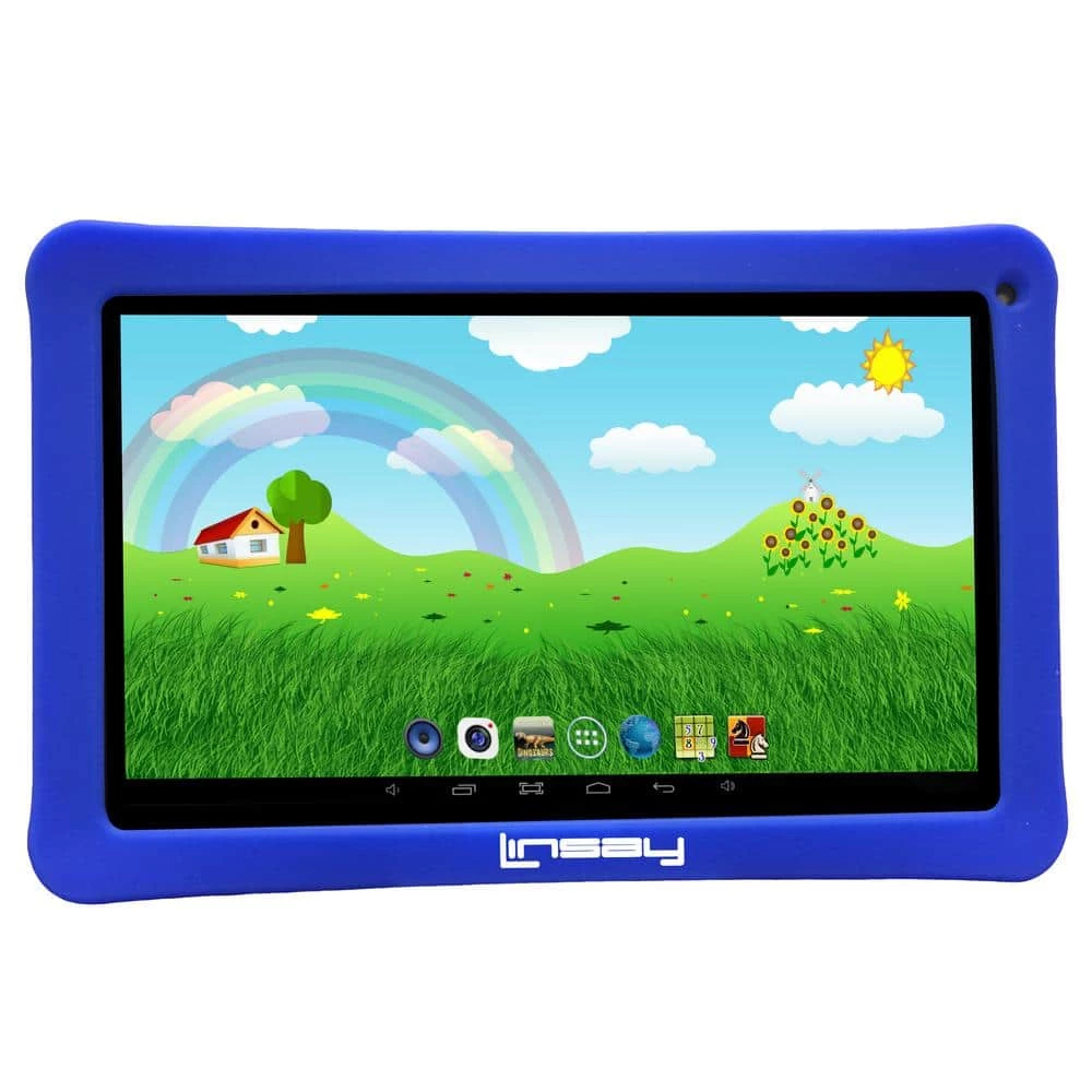 10.1 in. 2GB RAM 32GB Android 12 Quad Core Tablet with Blue Kids Defender Case by LINSAY 3 10.1 in. 2GB RAM 32GB Android 12 Quad Core Tablet with Blue Kids Defender Case by LINSAY