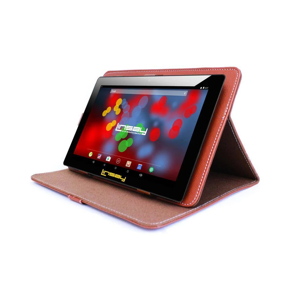 10.1 in. 1280x800 IPS 2GB RAM 32GB Android 12 Tablet with Brown Case by LINSAY 5 10.1 in. 1280x800 IPS 2GB RAM 32GB Android 12 Tablet with Brown Case by LINSAY - Image 3