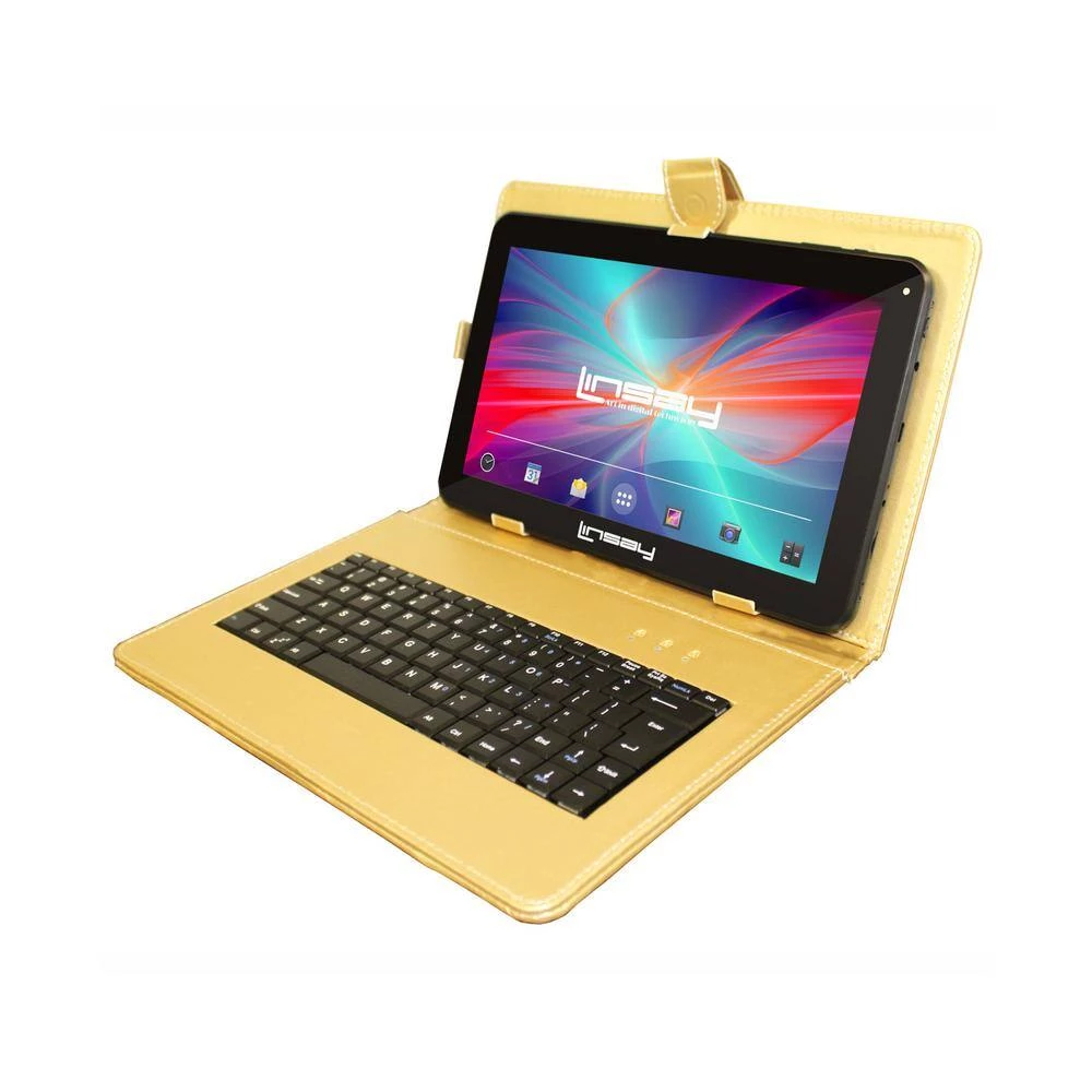 10.1 in. 2GB RAM 32GB Android 12 Quad Core Tablet with Golden Keyboard by LINSAY 5 10.1 in. 2GB RAM 32GB Android 12 Quad Core Tablet with Golden Keyboard by LINSAY - Image 3