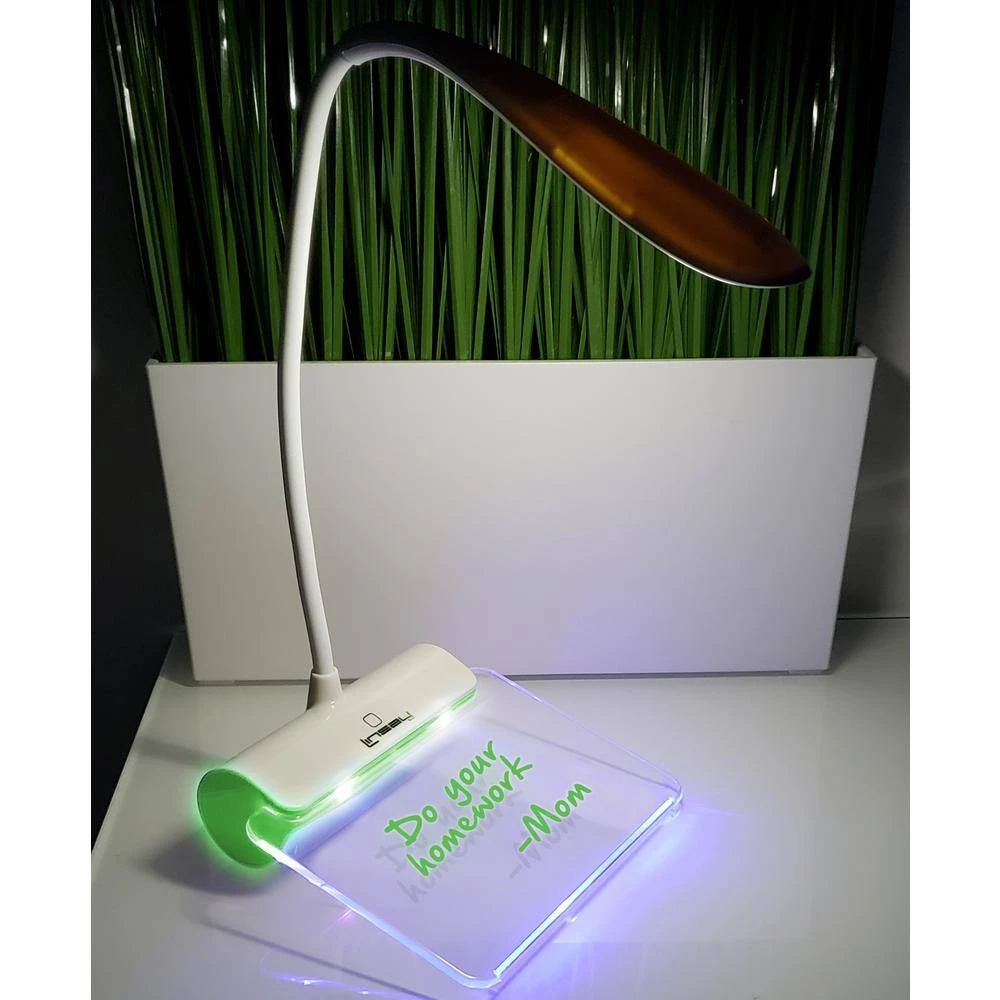 Smart LED Lamp Touch with 2 USB Charger Port Multi-Charging Station Notepad Light Green Incandescent and Night Light by LINSAY 4 Smart LED Lamp Touch with 2 USB Charger Port Multi-Charging Station Notepad Light Green Incandescent and Night Light by LINSAY - Image 2
