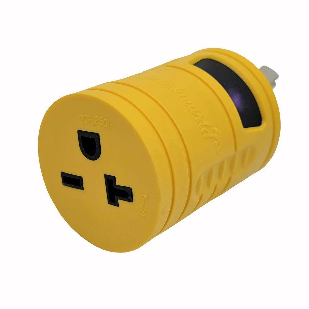 20 Amp Locking 3-Prong L6-20P Plug to 20 Amp T-Blade 6-20R/6-15R Outlet Splitter Adapter(L6-20P to 6-20R/6-15R) by parkworld 5 20 Amp Locking 3-Prong L6-20P Plug to 20 Amp T-Blade 6-20R/6-15R Outlet Splitter Adapter(L6-20P to 6-20R/6-15R) by parkworld - Image 3