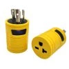 30 Amp 3-Prong Locking NEMA L6-30P Plug to 20 Amp T-Blade 6-20R/6-15R Outlet Splitter Adapter(L6-30P to 6-20R/6-15R) by parkworld -Cheap parkworld Store green parkworld plug adapters 60684 64 1000