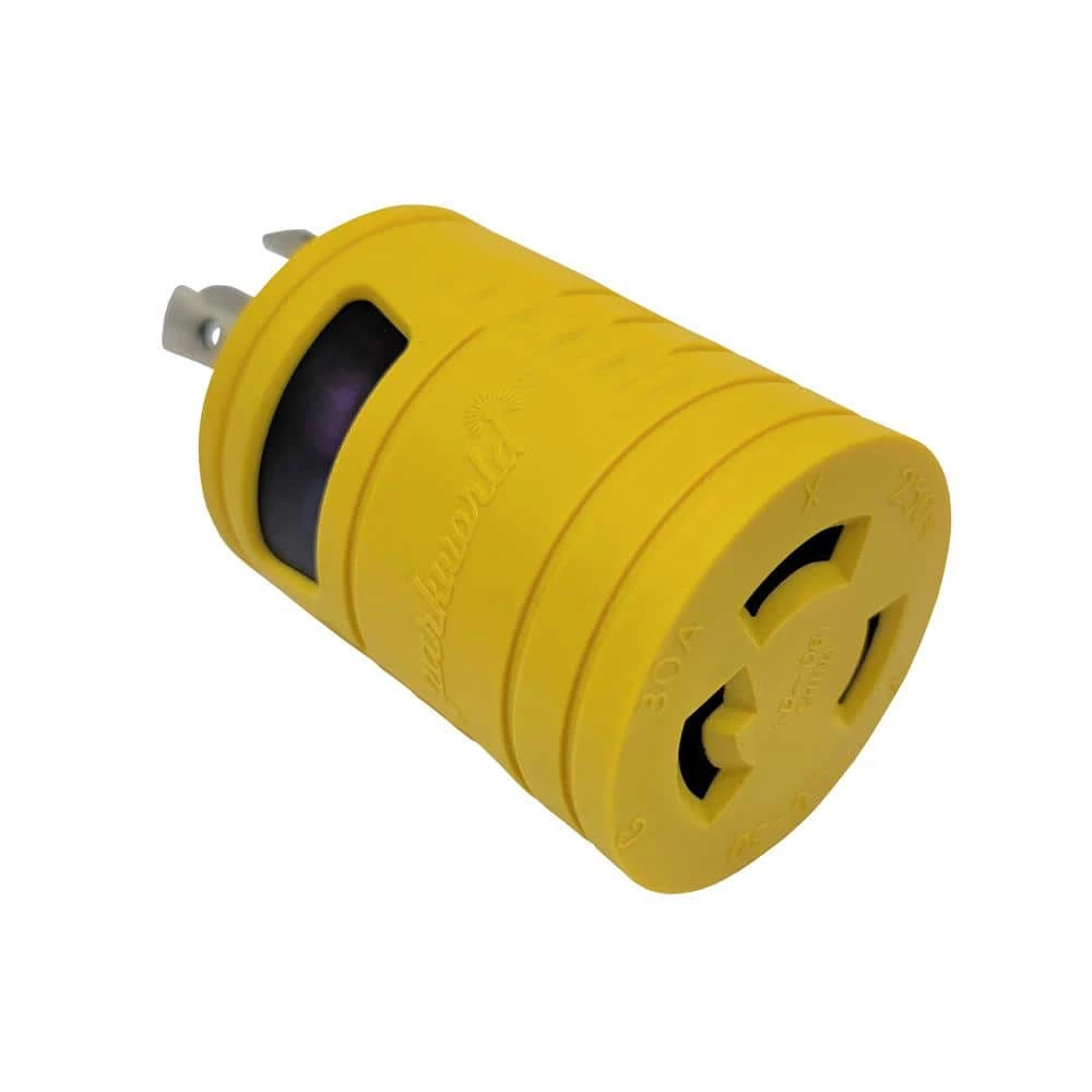 Generator 30 Amp 4-Prong Locking NEMA L14-30P Plug to 30 Amp 3-Prong L6-30R Outlet Splitter Adapter(L14-30P to L6-30R) by parkworld 5 Generator 30 Amp 4-Prong Locking NEMA L14-30P Plug to 30 Amp 3-Prong L6-30R Outlet Splitter Adapter(L14-30P to L6-30R) by parkworld - Image 3