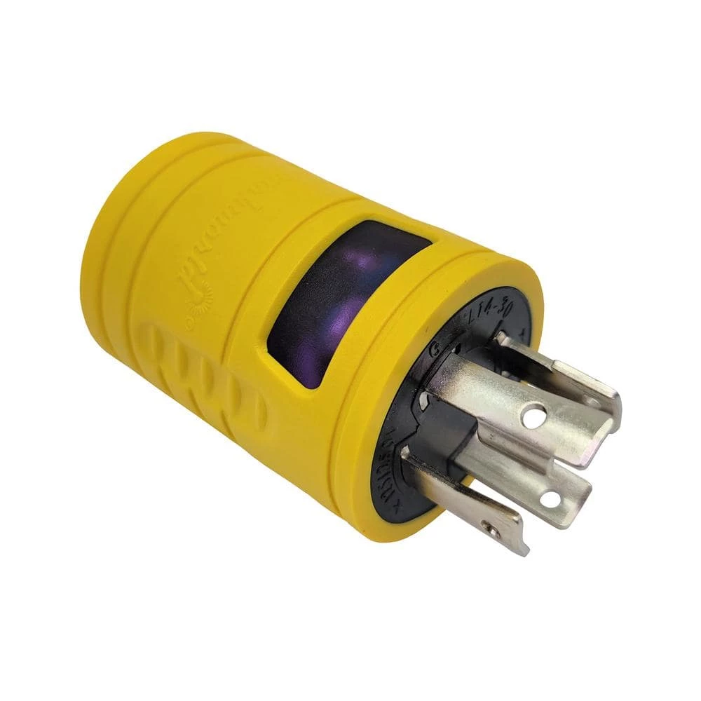 Generator 30 Amp 4-Prong Locking NEMA L14-30P Plug to 30 Amp 3-Prong L6-30R Outlet Splitter Adapter(L14-30P to L6-30R) by parkworld 4 Generator 30 Amp 4-Prong Locking NEMA L14-30P Plug to 30 Amp 3-Prong L6-30R Outlet Splitter Adapter(L14-30P to L6-30R) by parkworld - Image 2