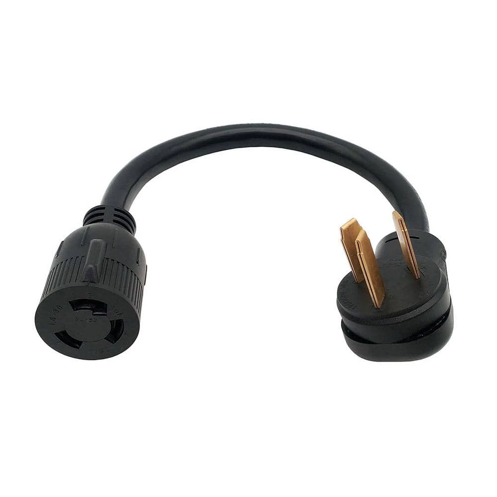 1.5 ft. 10/3 3-Wire 50 Amp Range/Oven 3-Prong NEMA 10-50P Plug to 30 Amp Locking L6-30R Adapter Cord(10-50P to L6-30R) by parkworld 4 1.5 ft. 10/3 3-Wire 50 Amp Range/Oven 3-Prong NEMA 10-50P Plug to 30 Amp Locking L6-30R Adapter Cord(10-50P to L6-30R) by parkworld - Image 2
