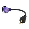 1.5 ft. 10/3 3-Wire EVSE Charging Adapter 30 Amp 125-Volt NEMA L5-30P to 50 Amp Electric Vehicle 14-50R EV Adapter Cord by parkworld -Cheap parkworld Store parkworld appliance extension cords 60387 64 1000