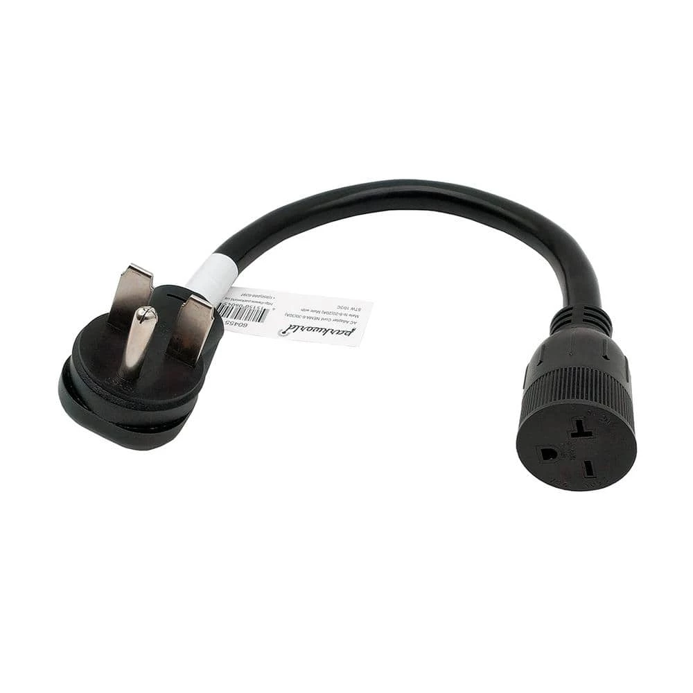 1.5 ft. 10/3 3-Wire 30 Amp 250-Volt HVAC 3-Prong Plug NEMA 6-30P to 20 Amp 6-20R/6-15R T-Blade Female Adapter Cord by parkworld 6 1.5 ft. 10/3 3-Wire 30 Amp 250-Volt HVAC 3-Prong Plug NEMA 6-30P to 20 Amp 6-20R/6-15R T-Blade Female Adapter Cord by parkworld - Image 4