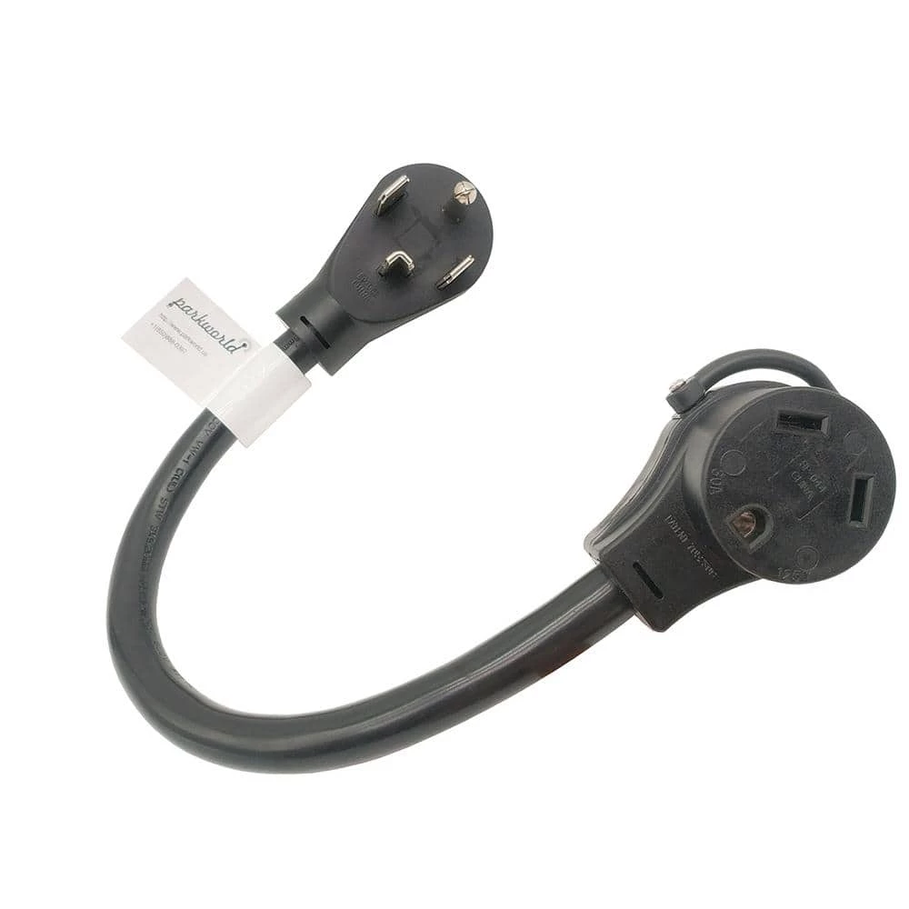 1.5 ft. 10/3 3-Wire 30 Amp 125-Volt NEMA 14-30P to TT-30R Adapter Cord by parkworld 6 1.5 ft. 10/3 3-Wire 30 Amp 125-Volt NEMA 14-30P to TT-30R Adapter Cord by parkworld - Image 4