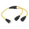 3 ft. 12/3 3-Wire NEMA 6-15 Splitter NEMA 6-15P to (2) 6-15R T-Blade for 6-20R Receptacle Y Adapter Cord by parkworld 2 3 ft. 12/3 3-Wire NEMA 6-15 Splitter NEMA 6-15P to (2) 6-15R T-Blade for 6-20R Receptacle Y Adapter Cord by parkworld -Cheap parkworld Store parkworld appliance extension cords 60493 64 1000