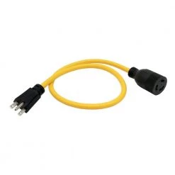 3 ft. 12/3 3-Wire 15 Amp 250-Volt NEMA 6-15P to L6-20R Adapter Cord by parkworld