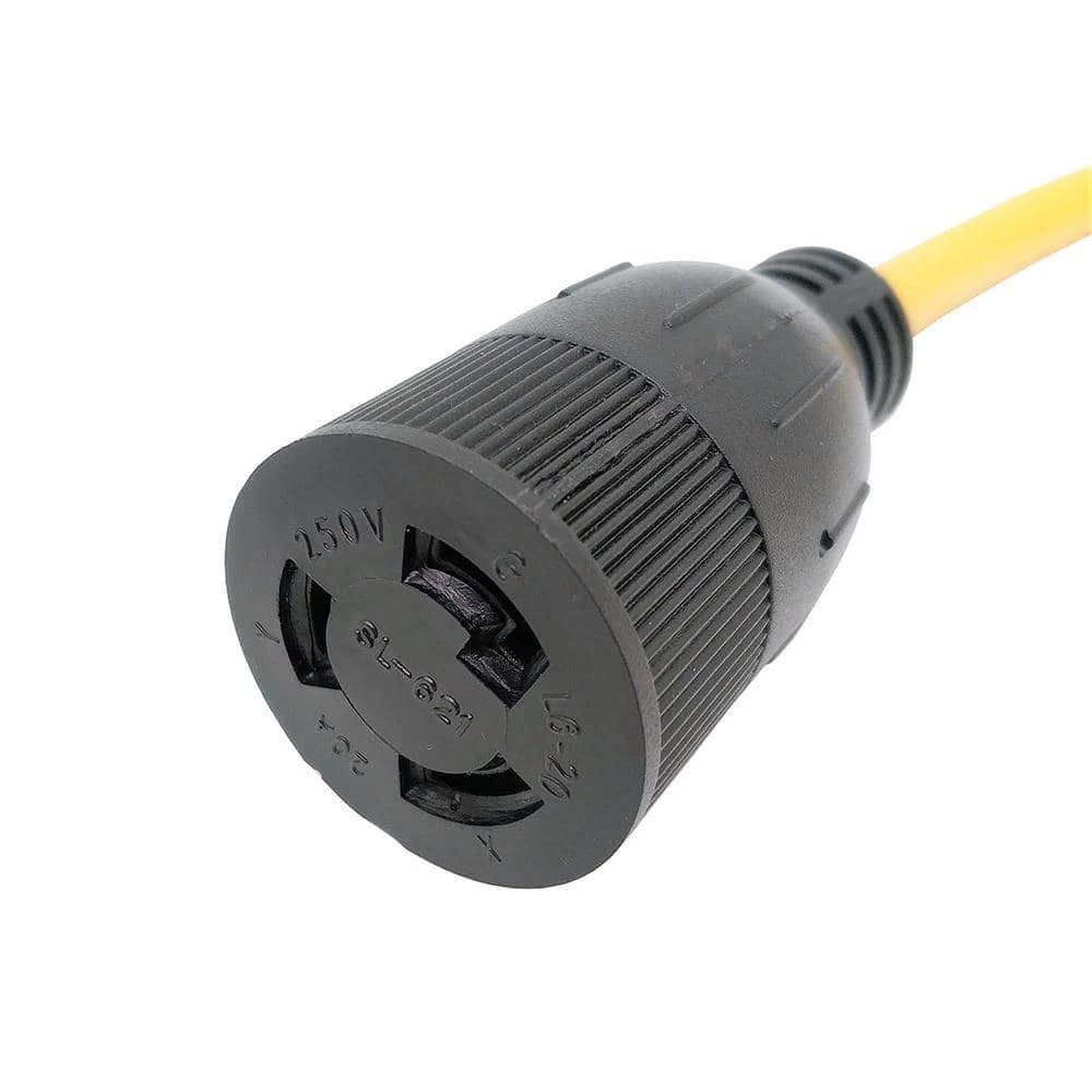 3 ft. 12/3 3-Wire 20 Amp 250-Volt 3-Prong NEMA 6-20P to 3-Prong Locking L6-20R Receptacle HVAC Adapter Cord by parkworld 5 3 ft. 12/3 3-Wire 20 Amp 250-Volt 3-Prong NEMA 6-20P to 3-Prong Locking L6-20R Receptacle HVAC Adapter Cord by parkworld - Image 3
