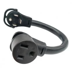 1.5 ft. 6/3 3-Wire 50 Amp 125/250-Volt 4-Prong NEMA 14-60P Plug to 50 Amp 250-Volt 3-Prong 6-50R Welder Adapter Cord by parkworld