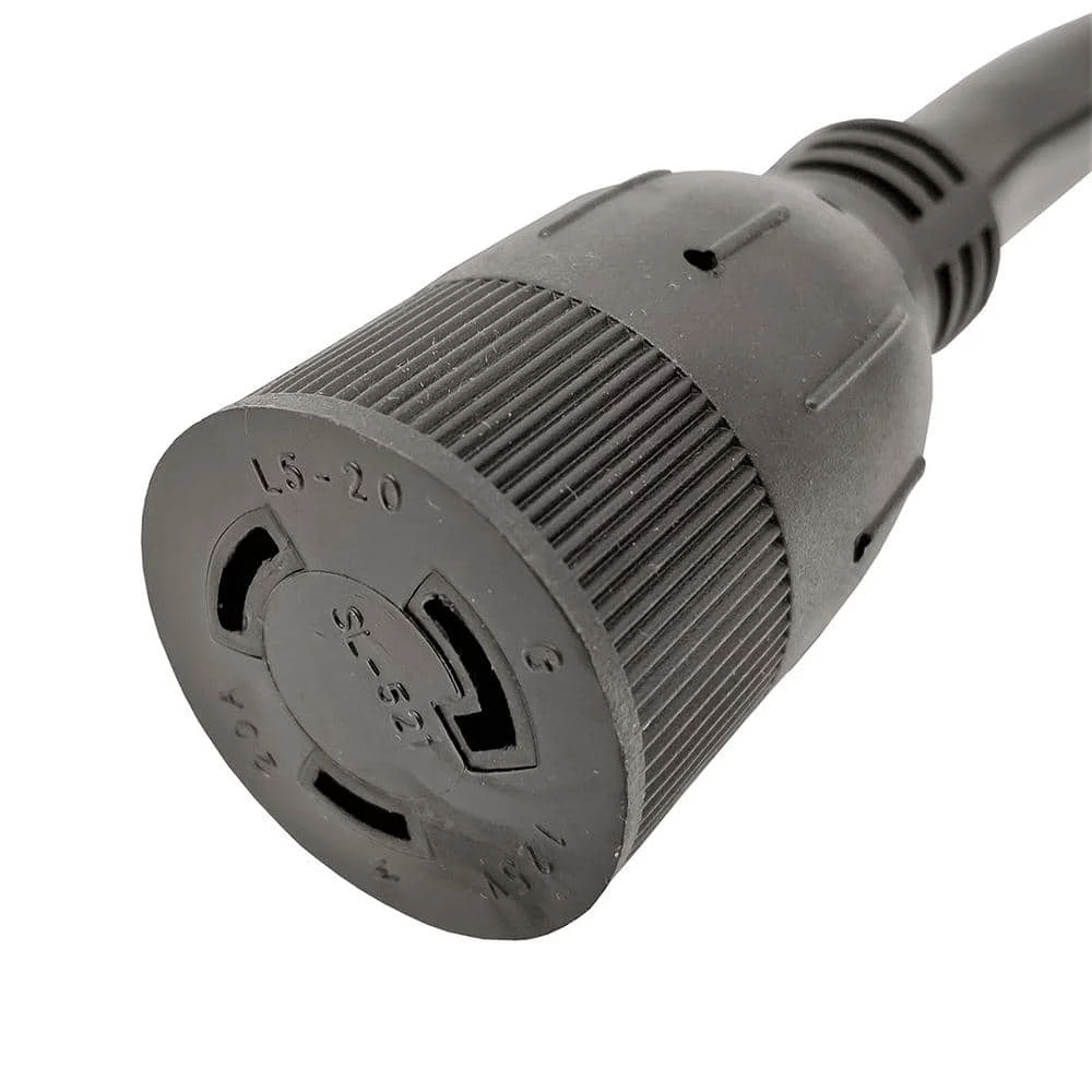 1 ft. 10/3 3-Wire 30 Amp 125/250-Volt 4-Prong Dryer NEMA 14-30P Plug to 20 Amp 3-Prong Locking L5-20R Adapter Cord by parkworld 5 1 ft. 10/3 3-Wire 30 Amp 125/250-Volt 4-Prong Dryer NEMA 14-30P Plug to 20 Amp 3-Prong Locking L5-20R Adapter Cord by parkworld - Image 3