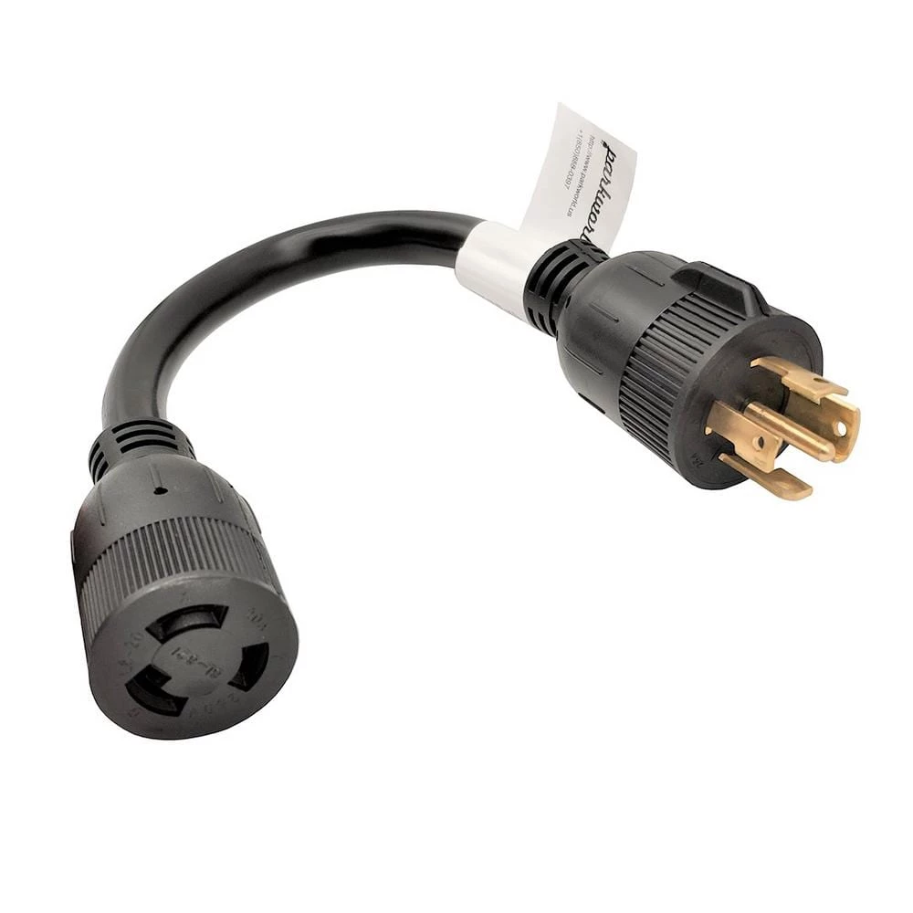 1 ft. 10/3 3-Wire 30 Amp 208-Volt 5-Prong Locking NEMA L21-30P to 20 Amp 3-Prong Locking L6-20R Receptacle Adapter Cord by parkworld 3 1 ft. 10/3 3-Wire 30 Amp 208-Volt 5-Prong Locking NEMA L21-30P to 20 Amp 3-Prong Locking L6-20R Receptacle Adapter Cord by parkworld