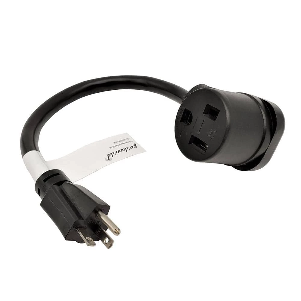 1.5 ft. 10/3 3-Wire 20 Amp 125-Volt 3-Prong NEMA 5-20P Plug to 50 Amp 250-Volt 6-50R Receptacle Welder Adapter Cord by parkworld 3 1.5 ft. 10/3 3-Wire 20 Amp 125-Volt 3-Prong NEMA 5-20P Plug to 50 Amp 250-Volt 6-50R Receptacle Welder Adapter Cord by parkworld
