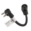 1 ft. 10/3 3-Wire 30 Amp 250-Volt 3-Prong NEMA 6-30P Plug to 10-30R Receptacle Adapter Cord(6-30P to 10-30R) by parkworld -Cheap parkworld Store parkworld appliance extension cords 61636 64 1000