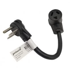 1 ft. 10/3 3-Wire 30 Amp 250-Volt 3-Prong NEMA 6-30P Plug to 10-30R Receptacle Adapter Cord(6-30P to 10-30R) by parkworld