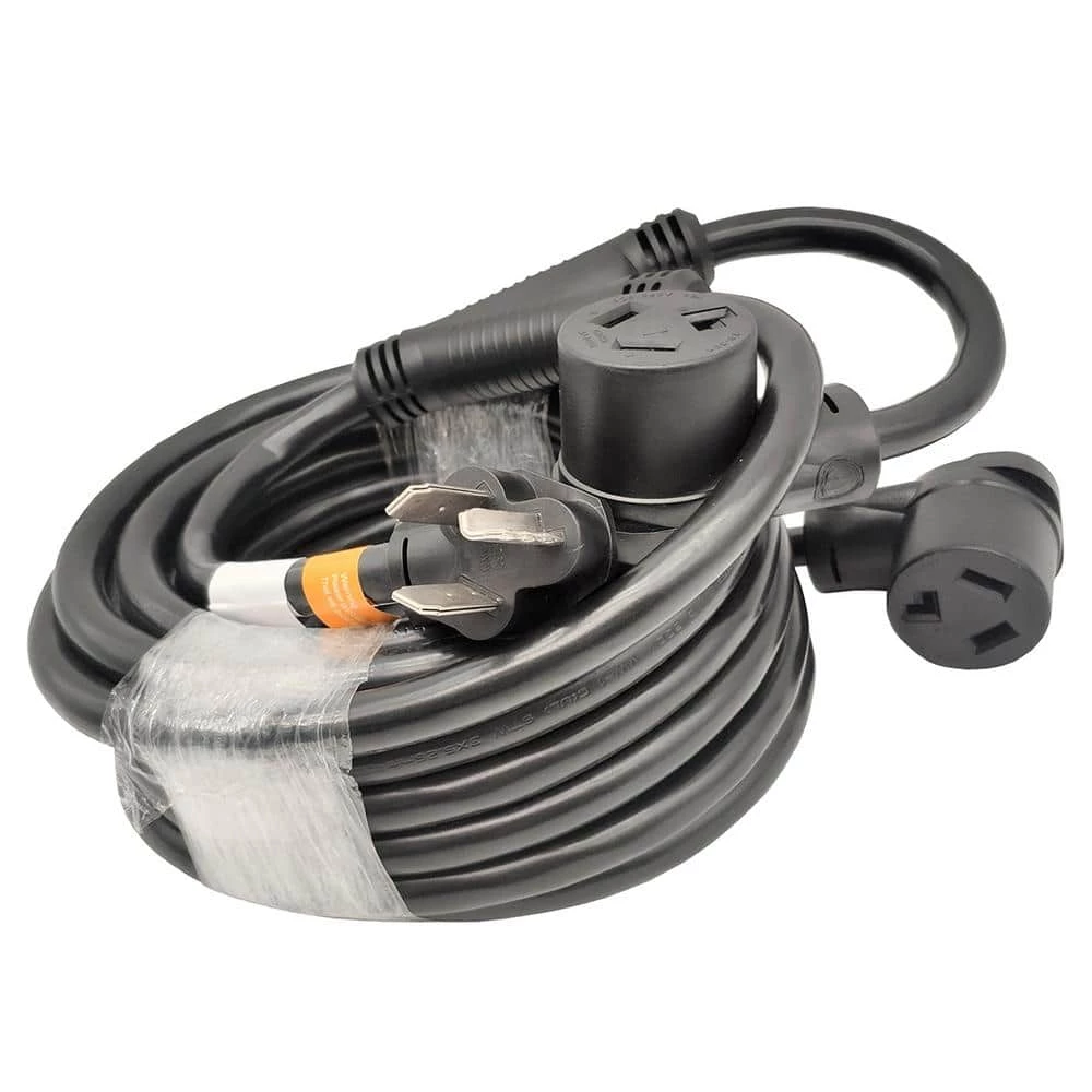 35 ft. 10/3 3-Wire Dryer 30 Amp 125-Volt/250-Volt 3-Prong NEMA 10-30P Plug to (2) 10-30R Receptacle Y Splitter Cord by parkworld 4 35 ft. 10/3 3-Wire Dryer 30 Amp 125-Volt/250-Volt 3-Prong NEMA 10-30P Plug to (2) 10-30R Receptacle Y Splitter Cord by parkworld - Image 2