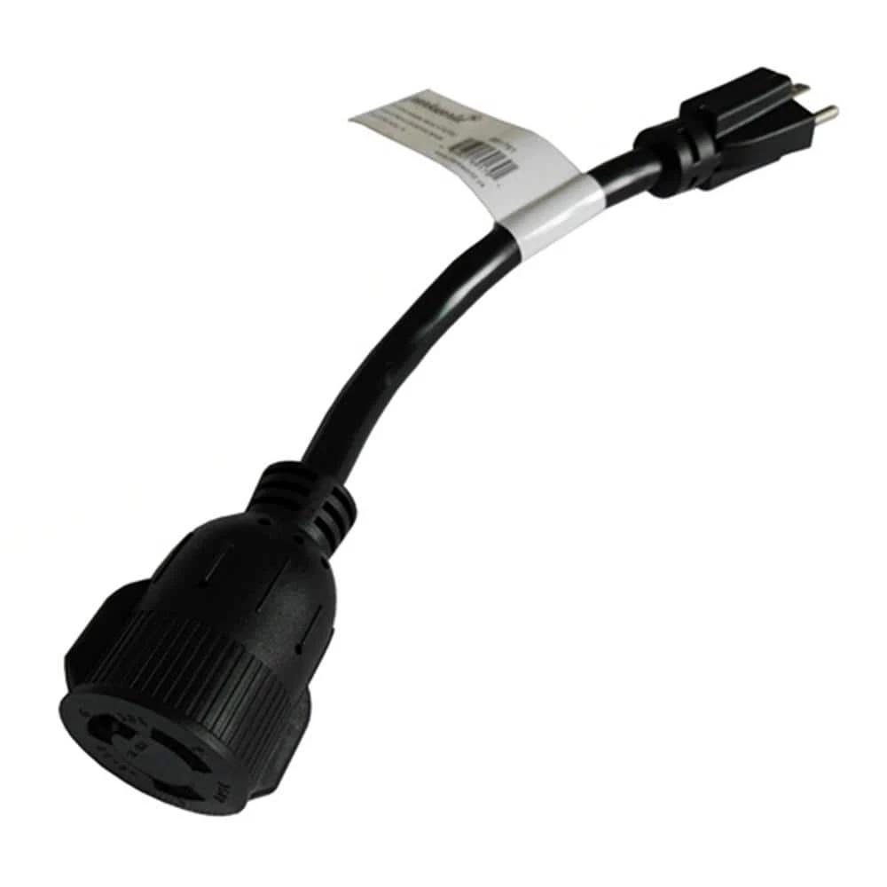 1 ft. 10/3 STW 3-Wire Household Regular 15 Amp 5-15P Plug to 30 AMP L6-30R Receptacle Adapter Cord by parkworld 4 1 ft. 10/3 STW 3-Wire Household Regular 15 Amp 5-15P Plug to 30 AMP L6-30R Receptacle Adapter Cord by parkworld - Image 2