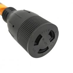 1 ft. 10/3 3-Wire 10 Amp 125-Volt 3-Prong NEMA 5-15P Plug to 20 Amp Locking L6-20R Adapter Cord (5-15P to L6-20R) by parkworld -Cheap parkworld Store parkworld appliance extension cords 691807 1f 1000