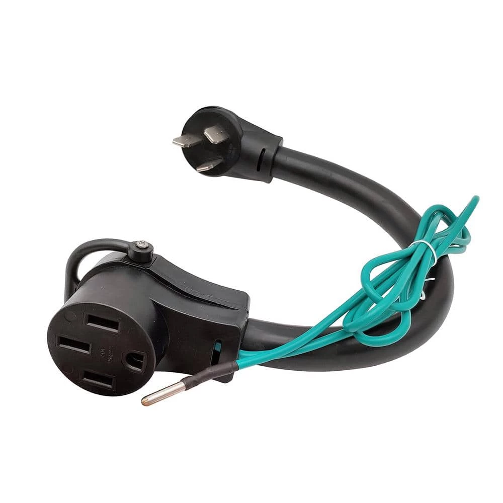 1.5 ft. 6/3 3-Wire 50A 125/250-Volt 3-Prong Old Range/Welder Plug NEMA 10-50P to RV 50 Amp 4-Prong 14-50R Adapter Cord by parkworld 3 1.5 ft. 6/3 3-Wire 50A 125/250-Volt 3-Prong Old Range/Welder Plug NEMA 10-50P to RV 50 Amp 4-Prong 14-50R Adapter Cord by parkworld