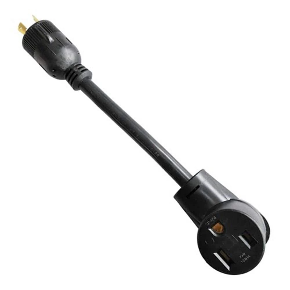 1 ft. 10/3 STW 3-Wire 30 Amp NEMA L5-30P Plug to Welder 6-50R Receptacle Adapter Cord by parkworld 4 1 ft. 10/3 STW 3-Wire 30 Amp NEMA L5-30P Plug to Welder 6-50R Receptacle Adapter Cord by parkworld - Image 2