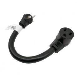 1.5 ft. 6/3 3-Wire 50 AMP Welder 3-Prong 10-50P Plug to 6-50R Receptacle Welder Adapter Cord by parkworld