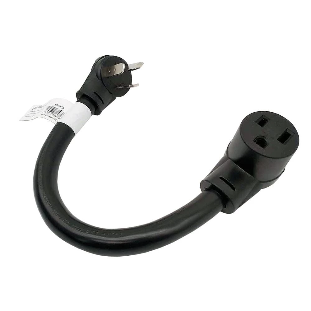 1.5 ft. 6/3 3-Wire 50 AMP Welder 3-Prong 10-50P Plug to 6-50R Receptacle Welder Adapter Cord by parkworld 3 1.5 ft. 6/3 3-Wire 50 AMP Welder 3-Prong 10-50P Plug to 6-50R Receptacle Welder Adapter Cord by parkworld