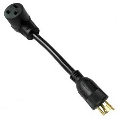 1 ft. 10/3 STW 3-Wire NEMA L5-20P Plug to Welder 6-50R Receptacle Adapter Cord by parkworld