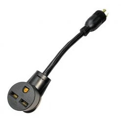 1 ft. 10/3 3-Wire 20 Amp 125/250-Volt 4-Prong Locking NEMA L14-20P Plug to 30 Amp 3-Prong 6-30R Receptacle Adapter Cord by parkworld
