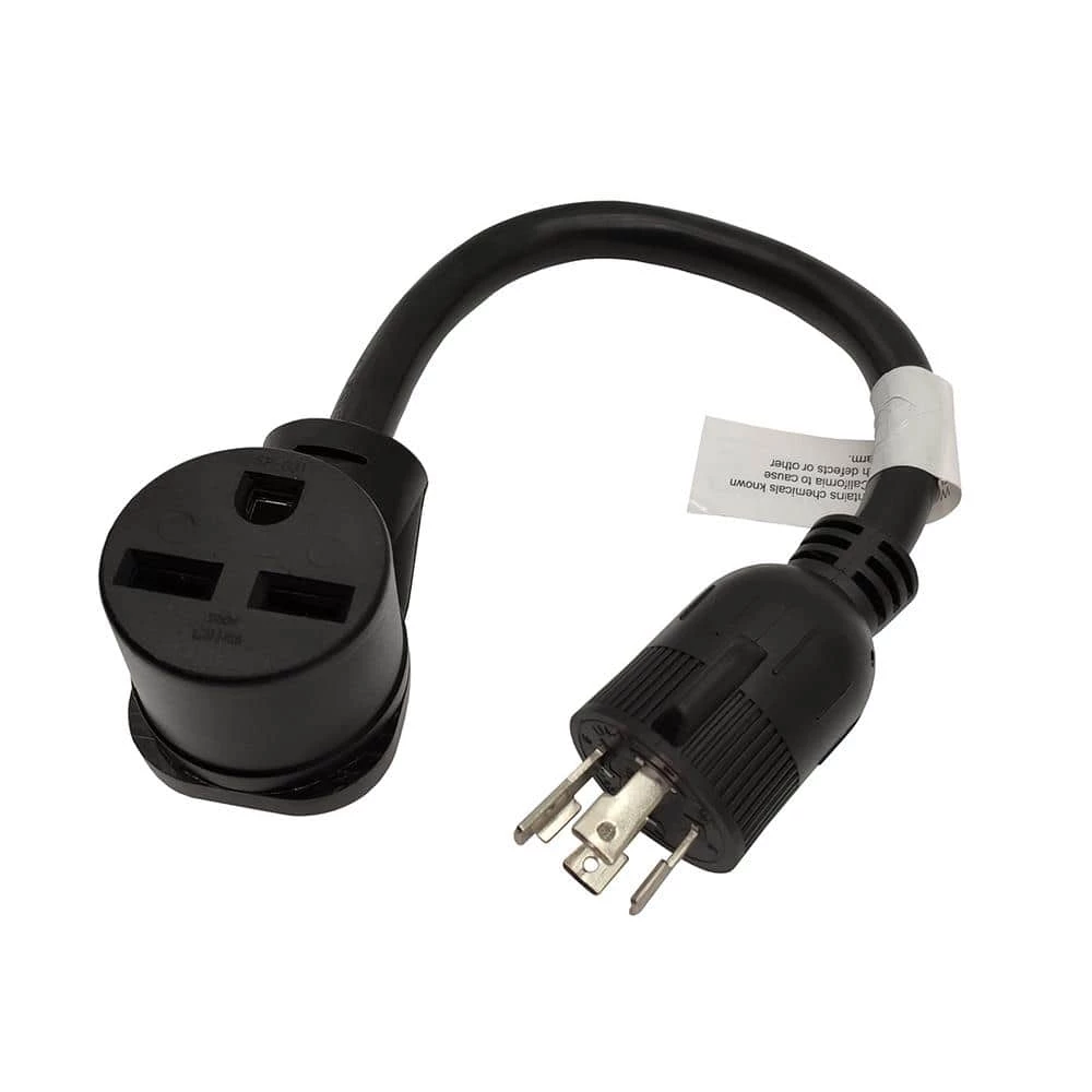 1.5 ft. 10/3 3-Wire Generator 30 Amp 125/250-Volt 4-Prong Locking Plug L14-30P to 3-Prong Locking 6-30R Adapter Cord by parkworld 6 1.5 ft. 10/3 3-Wire Generator 30 Amp 125/250-Volt 4-Prong Locking Plug L14-30P to 3-Prong Locking 6-30R Adapter Cord by parkworld - Image 4