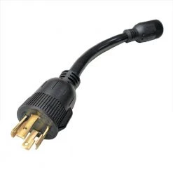 1 ft. 12/3 3-Wire 30 Amp 125/250-Volt 4-Prong Locking NEMA L14-30P Plug to 20 Amp 250-Volt 6-20R Receptacle Adapter Cord by parkworld