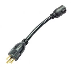 1 ft. 10/3 3-Wire Generator 20 Amp 250-Volt 3-Prong Locking Plug NEMA L6-20P to 30 Amp Locking L6-30R Adapter Cord by parkworld