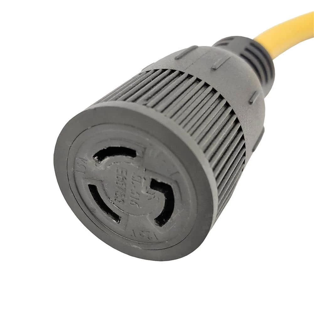 8 inch. 12/3 3-Wire 15 Amp 125-Volt NEMA 5-15P Plug to Locking L5-15R Receptacle Adapter Cord (5-15P to L5-15R) by parkworld 5 8 inch. 12/3 3-Wire 15 Amp 125-Volt NEMA 5-15P Plug to Locking L5-15R Receptacle Adapter Cord (5-15P to L5-15R) by parkworld - Image 3