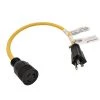 8 inch. 12/3 3-Wire 15 Amp 125-Volt NEMA 5-15P Plug to Locking L5-15R Receptacle Adapter Cord (5-15P to L5-15R) by parkworld 1 8 inch. 12/3 3-Wire 15 Amp 125-Volt NEMA 5-15P Plug to Locking L5-15R Receptacle Adapter Cord (5-15P to L5-15R) by parkworld -Cheap parkworld Store parkworld appliance extension cords 885293 64 1000