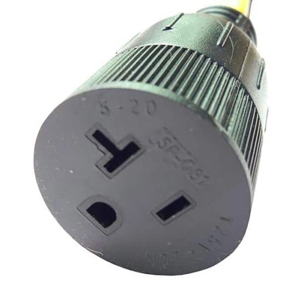 2 ft. 12/3 3-Wire 15 Amp 125-Volt NEMA L5-15P Plug to 5-20R/15R T-Blade Receptacle Adapter Cord by parkworld 6 2 ft. 12/3 3-Wire 15 Amp 125-Volt NEMA L5-15P Plug to 5-20R/15R T-Blade Receptacle Adapter Cord by parkworld - Image 4